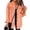 Orange, variant on Womens Boyfriend Washed Crop Denim Jean Jacket Coat 03-Brown M