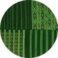 thumbnail image 1 of Ahgly Company Indoor Round Patchwork Green Transitional Area Rugs, 4' Round, 1 of 1