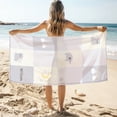 thumbnail image 2 of Personalized Custom Beach Towel - Microfiber Pool Swim Travel Large Soft Customized Name Towel (30"x60"), 2 of 9