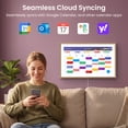 thumbnail image 4 of Apolosign 21.5-inch Smart Digital Calendar & Home Hub - Dual-Mode Family Wall Planner, One-Touch Privacy Photo Shield, Auto-Sync Google/iCloud, Meal & Chore Tracker, Message Board, Brown, 4 of 22
