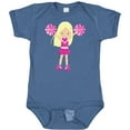 thumbnail image 3 of Inktastic Cheerleaders, Cute Girl, Blonde Hair, Cheerleading Girls Baby Bodysuit, 3 of 5