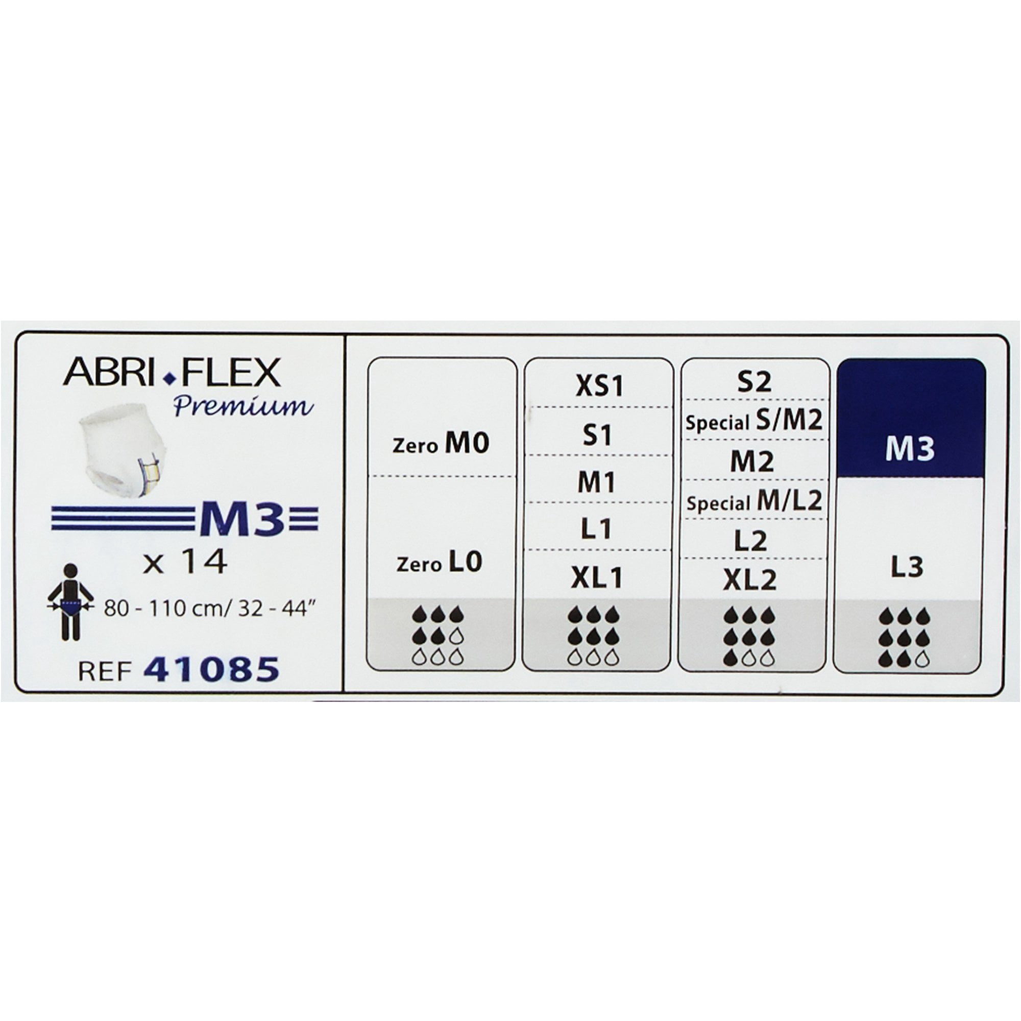 Abena Abri-Flex Premium M3 Disposable Incontinence Pull On Underwear, Medium, 84 Ct