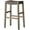 Gray, variant on Maven Lane 31" Emerson Bar Height Stool - Weathered Brown Wood Finish & Marksman Saddle Vegan Leather Bar Stools - Artisan Backless Design Brings Rustic Elegance to Your Kitchen, Dining Area