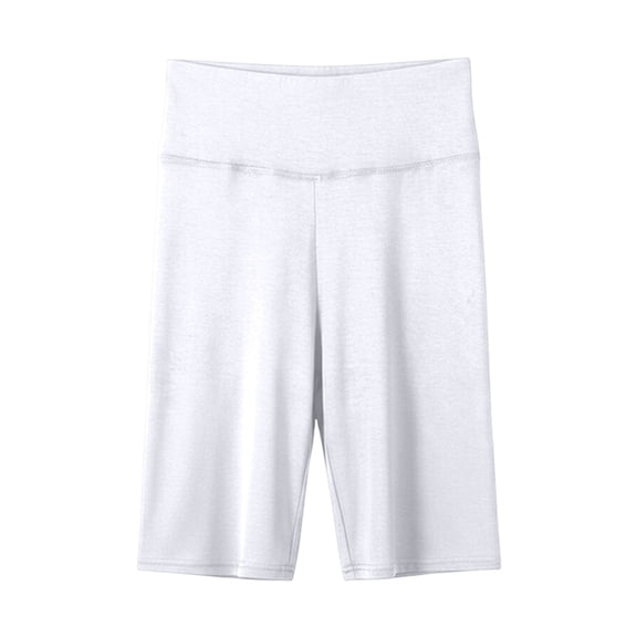 WAYUTE Womens Shorts Solid Color Lightweight Knee Length Layer Breathable Soft Underwear Bottoms Stretchy for Summer Daily Wear
