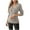 Gray, variant on Sweaters for Women Long Sleeve Tight Knitted Pullover V Neck Buttons Knitwear Casual Soild Tops Gray L