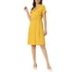 thumbnail image 2 of INSPIRE CHIC Vestido de Camisa con Cuello Notched y Escote en V para Mujeres, Cintura Elástica con Bolsillos, M Amarillo, 2 of 5