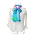thumbnail image 6 of INSPIRE CHIC Women's Chiffon Shawl Long Geometric Beach Scarves Blue Purple, 6 of 7