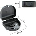 thumbnail image 2 of ARGOMAX Aligner Case, Retainer Case, Braces Box, 1 Piece Orthodontic Box, BLACK., 2 of 7