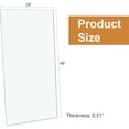 thumbnail image 5 of SUDICA Glass Table Top 24 x 48 Inch Rectangle Clear Tempered 0.31 Inch Thick 1 Pack for Dining Kitchen with 6 Anti-Slip Pads, 5 of 8