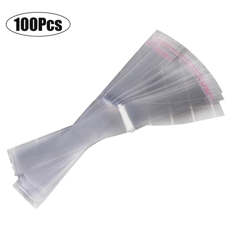200 Pack Of 2x10 Inch Clear Resealable Cello Bags - 1.8 Mil OPP Poly Cellophane