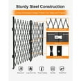 thumbnail image 3 of M optimized Foldable Security Gate, Aluminum Expandable Fence Portable Safety Barrier with Casters Retractable Driveway Gates 360°Rolling Barricade Gate Mobile Barricade Safety Barrier, 3 of 7