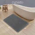 thumbnail image 7 of SIXHOME Bathroom Rugs Waffle Bath Rug Super Soft Absorbent Non Slip Bath Mat Beside Tub Rubber Backed Machine Washable Bathroom Rugs with Tassels Boho Bathroom Decor 24" x 36" Dark Gray, 7 of 7