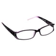 thumbnail image 2 of M Readers Women's Amber +1.75 Rectangle Reading Glasses with Case, Purple, 2 of 6