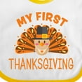 thumbnail image 4 of Inktastic Cute Turkey My 1st Thanksgiving Boys or Girls Baby Bib, 4 of 4