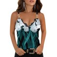 thumbnail image 2 of Aayomet Womens Tops Dressy Casual Women's Casual V Neck Sleeveless Ribbed Knit Cami Crop Top,Green S, 2 of 4
