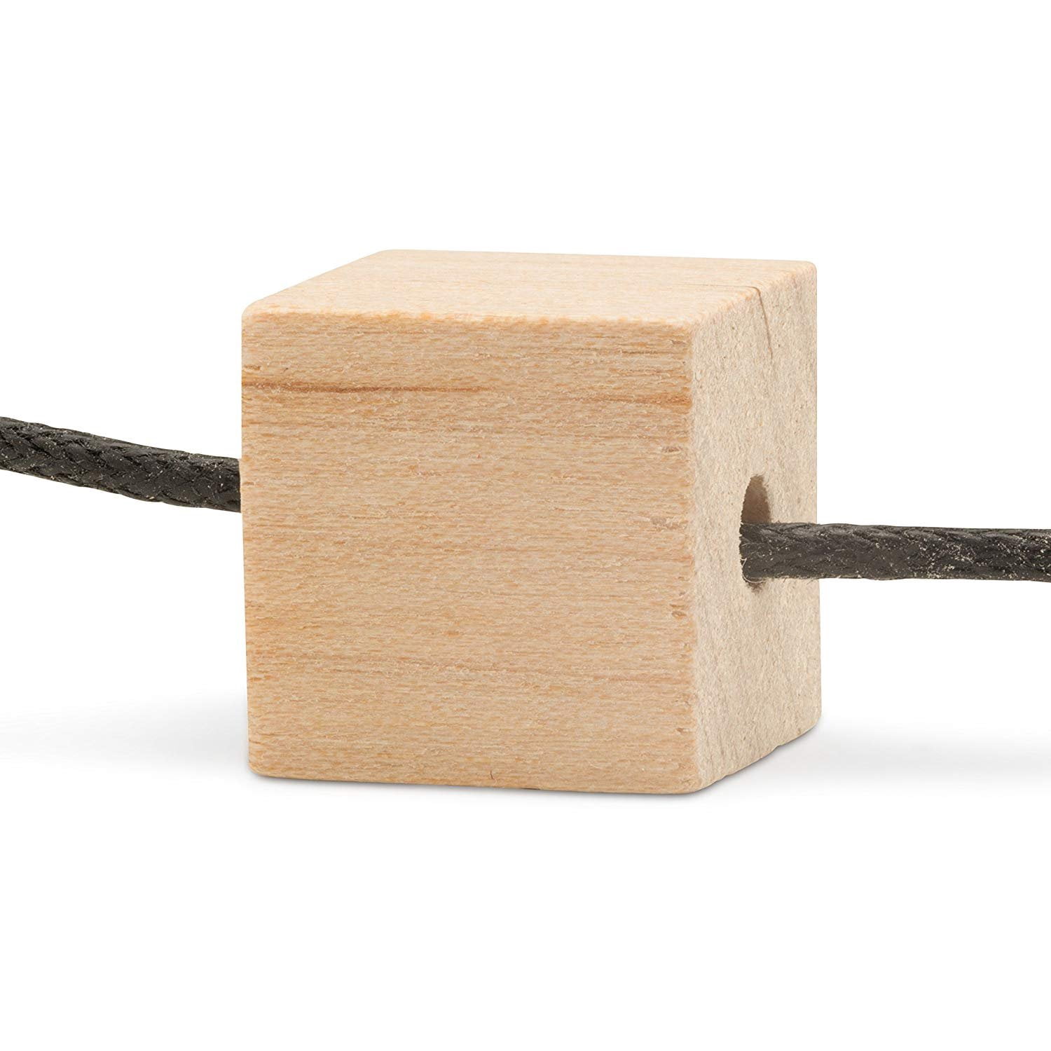 Wooden Square Beads 1 Inch with 3/16 Inch Hole 25 Unfinished Square Wood Spacer Beads for Jewelry Necklace Creations Crafts and DIY Projects by Woodpeckers