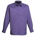 thumbnail image 1 of Premier Mens Premier Poplin Long-Sleeved Formal Shirt, 1 of 3