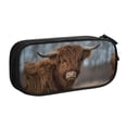 thumbnail image 2 of Vsdgher Yak Print Large Capacity Pencil Case Pouch with Zipper, Portable Aesthetic Big Capacity Pencil Cases Pen Office Travel Stationery Bag, 2 of 8