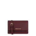 thumbnail image 1 of Michael Kors Jet Set Travel Snap Closure Multifunction Phone Case/Holder Crossbody Bag in Merlot, 1 of 2