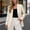 White#10, variant on Leather Jacket Women Notch Collar Button Down Long Sleeve Coat Soild Color Casual Commute Outerwear