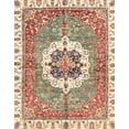 thumbnail image 1 of Ahgly Company Tapis Rectangulaire Abstrait Rouge Châtaigne, 3 Pieds x 5 Pieds, 1 of 6