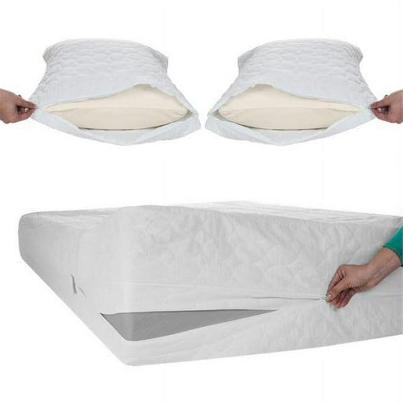Remedy 4-lb Bed Bug Dust Mite Cotton Mattress & Pillow Protector-Twin