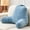 Lake Blue, variant on White Bed Rest Pillow with Arms for Reading, Watching TV, Gaming and Relaxing