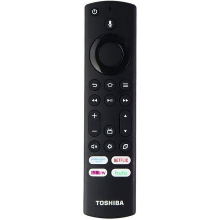 OEM Replacement Fire TV Voice-Activated Remote Control CT-RC1US-21 Rev B for Toshiba Fire TV Build-in Prime Video/Netflix/Hulu/IMDb TV Hot Keys