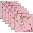 thumbnail image 6 of Coolnut Loving Rose Cloth Napkins Set of 6, Durable Printed Washable Table Napkins for Valentines, Weddings, Dinners Parties Home Decor, 20 x 20 Inch Washcloth Gift, 6 of 7