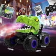 thumbnail image 3 of YCFUN Dinosaur RC Monster Truck, 360° Spins RC Stunt Car with Spray, LED & Music, Remote Control Car Dinosaur Toy for Boys Kids Ages 3-8, 3 of 7