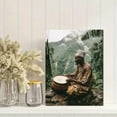 thumbnail image 2 of African Man Drum Canvas Print Wall Art Decor，Suitable for Living Room，Bedroom，Office，Yoga Studio，and Meditation Room, 2 of 8
