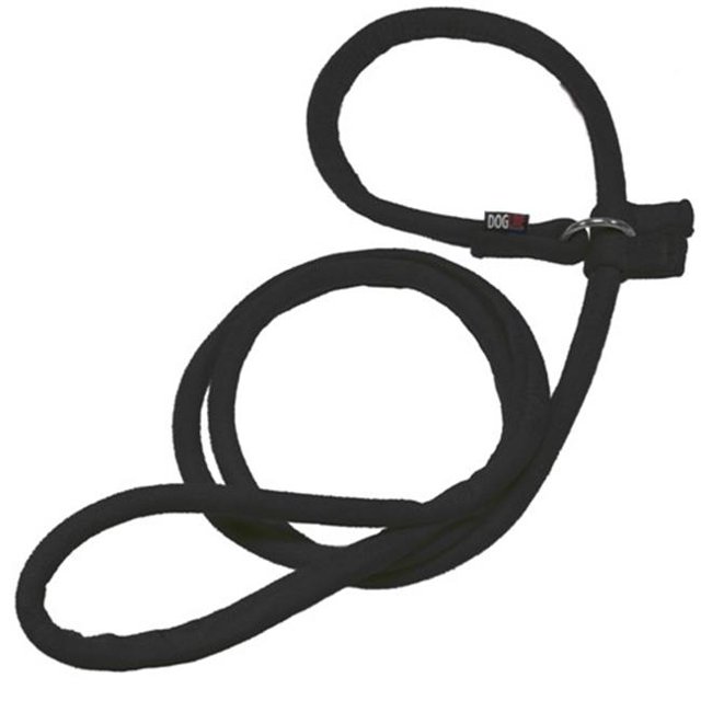 Dogline M8050-1 60 L x 0,25 W. Confort Microfibre Ronde Slip Lead&44; Noir