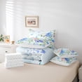 thumbnail image 4 of YST Blue Hydrangea Bedding Comforter Set, 7-Piece, Floral, Queen, 4 of 4