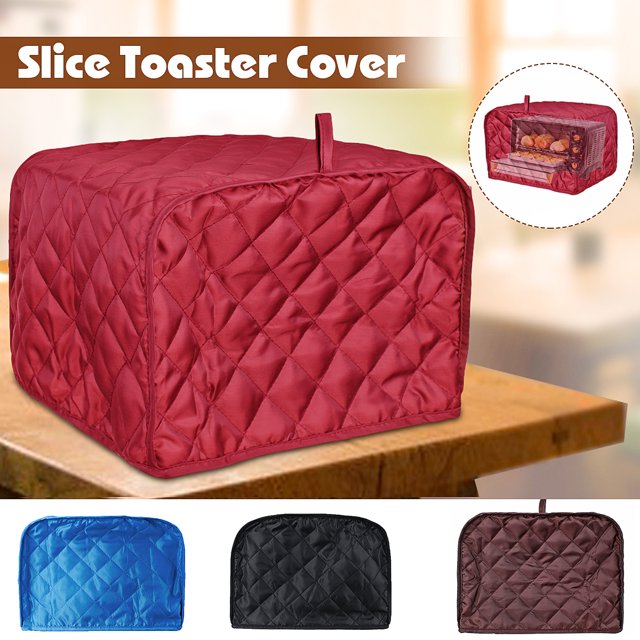 2 Slice Toaster Cover Protector Polyester Fabric Quilted Toaster
