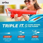 Open Box SPYRA Electric Water Blaster, Outdoor Squirt Gun for Pool Games, SpyraThree™, Red
