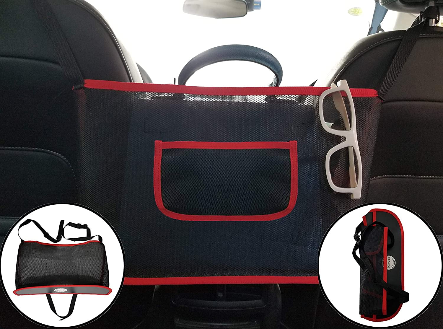 Car Net Pocket Handbag Holder, Car Mesh Organizer, Storage Netting ...