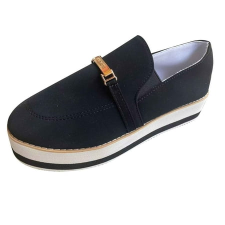 

Sentuca Women s Sports Thick Soled Solid Breathable Casual Shoes