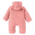 thumbnail image 4 of FYDUU Baby Winter Snowsuit Bear Outfit With Fold-Over Mittens Footies Girls Boys Jumpsuit Hooded Onesie Outwear 3-6 Months, 4 of 8