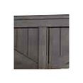 thumbnail image 3 of Benjara Barn Style Eastern King Size Bed with Plank Panel Headboard, Brown, 3 of 5