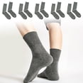 thumbnail image 5 of 5 pares de calcetines de lana para hombre, calcetines gruesos y cálidos, calcetines de lana suave para senderismo, calcetines casuales para hombres, 5 of 5