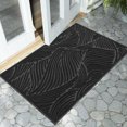 thumbnail image 7 of Doormat Outdoor Entrance, Simple Stripes All-Weather Waterproof & Non-Slip Mat for Front Door, Heavy Duty Welcome Mat for Indoor, Garage, Patio-36x24, Black, 7 of 7