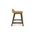 thumbnail image 5 of Signature Design by Ashley Lyncott Counter Height Upholstered Barstool with Foam Cushion, Set of 2, Mustard, 5 of 8