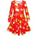 thumbnail image 1 of Girls Dress Christmas Santa Xmas Tree Jingle Bell 4, 1 of 4