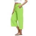 thumbnail image 3 of Woman Pants Straight Leg Baggy Pants Capris Pants Womens Pants Casual Comfy Work Pants Fashion Clothing, 3 of 5