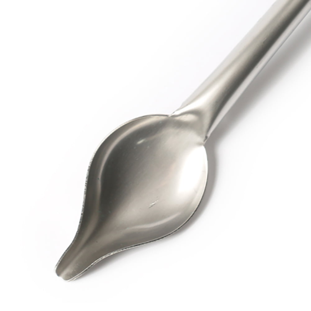 display08 Stainless Steel Drizzling Spoon Scoop Chocolate Cake Dessert Pastry Baking Tool Silver S 