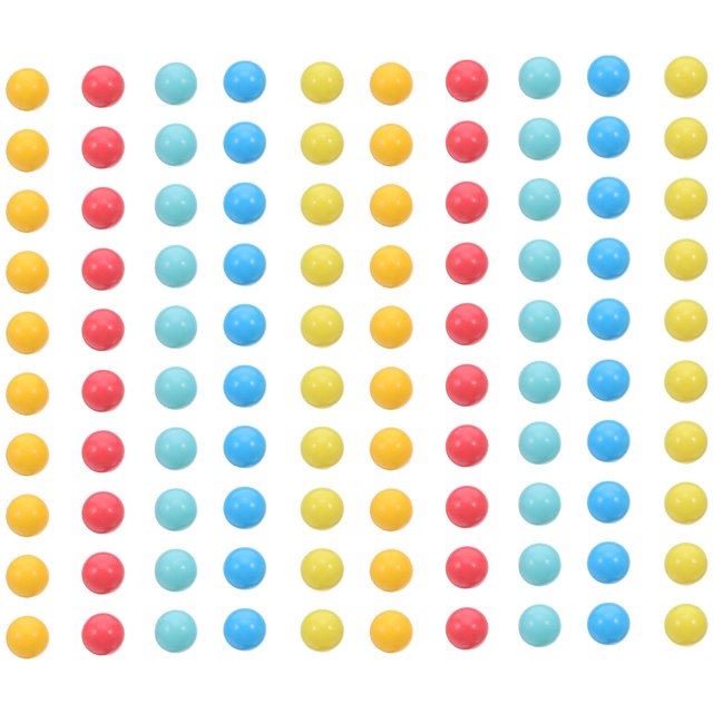 100 mini bolas de plástico: bolas de conteo, cuentas de aprendizaje de probabilidad, suministros educativos de matemáticas para niños, juegos de clasificación y herramientas de enseñanza.