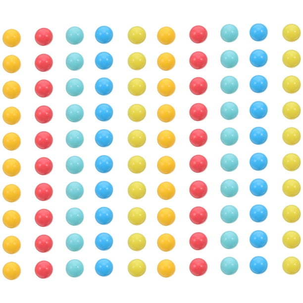 100 bolas de plástico para contar: bolas de aprendizaje de probabilidad, juegos de matemáticas para niños, herramientas educativas para clasificar y enseñar en el aula.