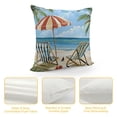 thumbnail image 4 of Creowell  Summer Beach Throw Pillow Covers Starfish Surfboard Palm Tree Seaside Scenery Decorative Pillows Soft  Cushion Cases for Couch Sofa Bed Home Decor, 4 of 5