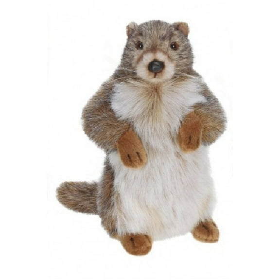 Handcrafted Cuddlers Set of 3 Handcrafted Plush Marmot Groundhog Stuffed Animals 12.5"