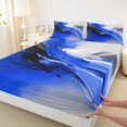thumbnail image 3 of Manfei Boys Girls Oil Painting Full Size Sheets 4-Piece,Abstract Gradient Breathable Bed Sheets,Graffiti Splash Lightweight Sheet Sets,Microfiber Bedroom Decor, 3 of 7